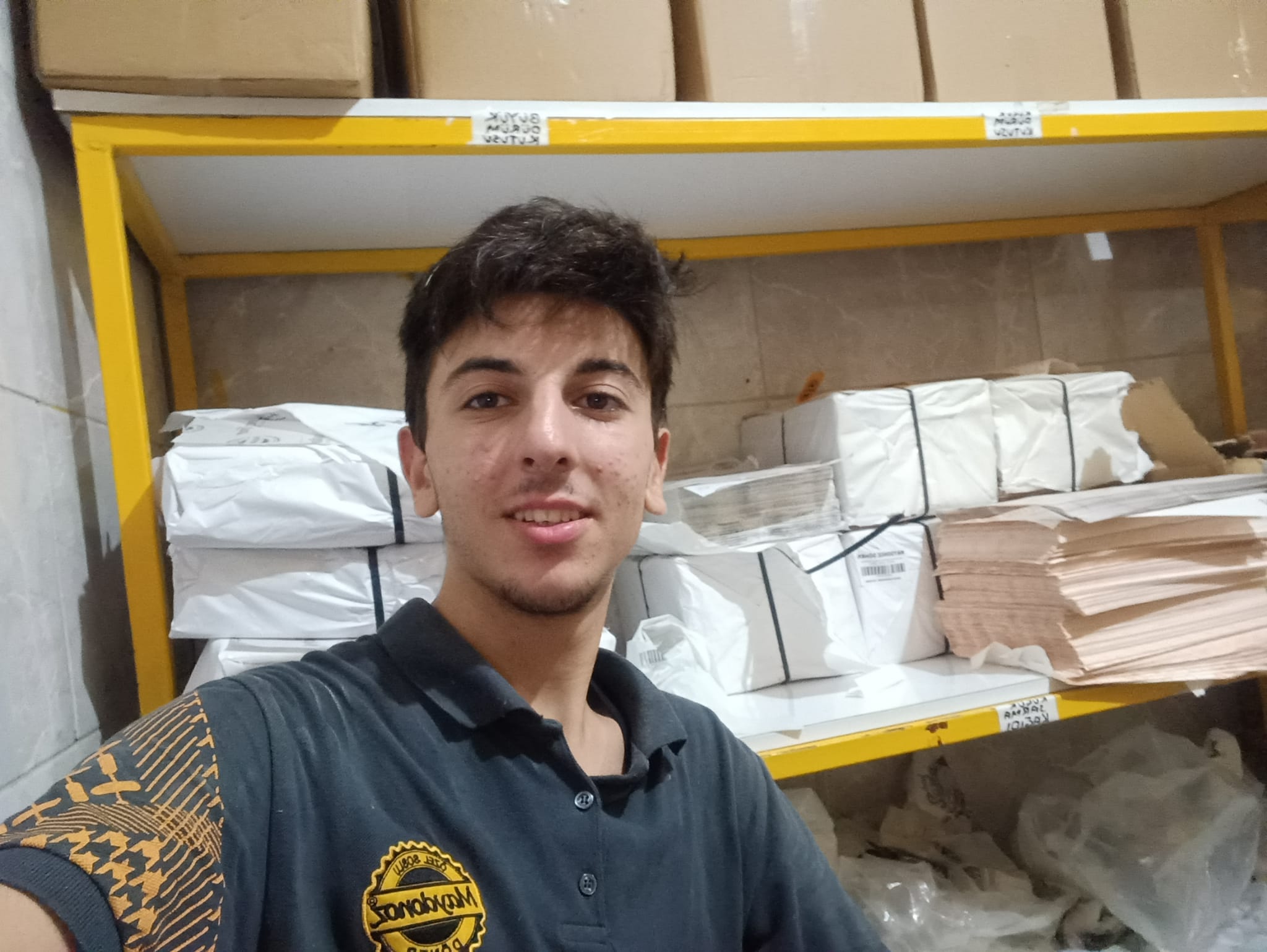 Çalışırken çektiğim bir fotoğraf